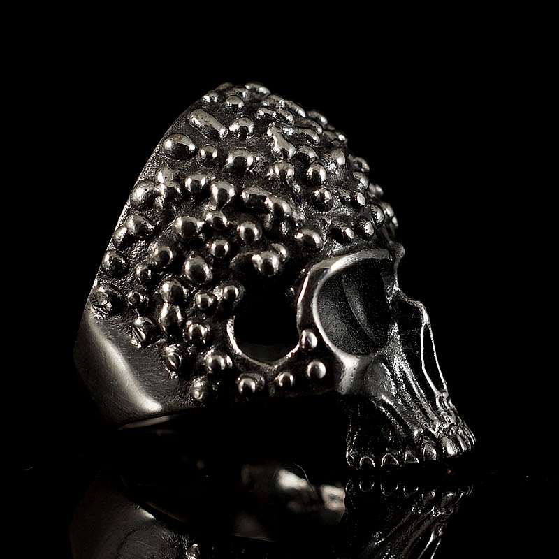 Totenkopf Ring aus Silber von Customringz