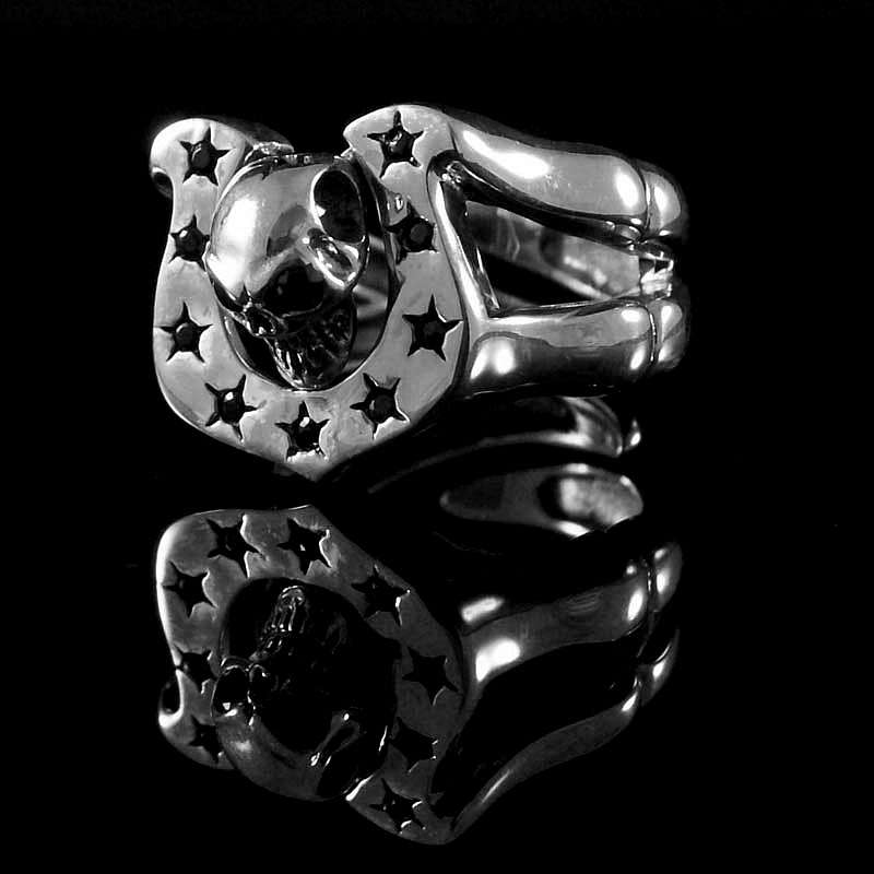 Rockabilly Schmuck Hufeisen Ring