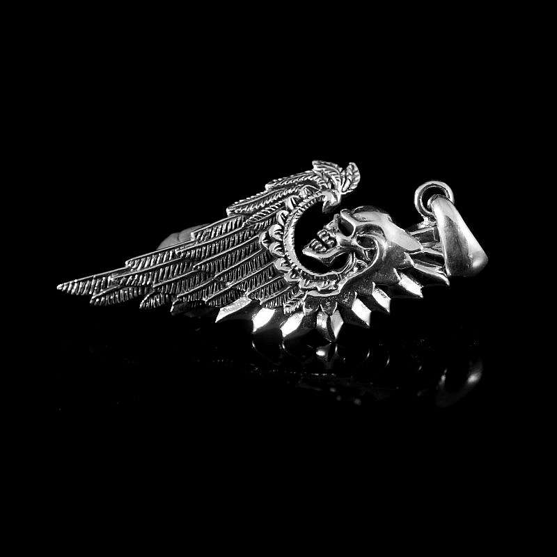 Rockerschmuck Anhnger Totenkopf mit Flgel