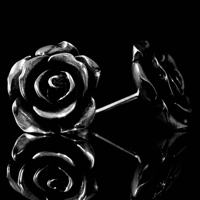 Rosen Ohrstecker aus Silber