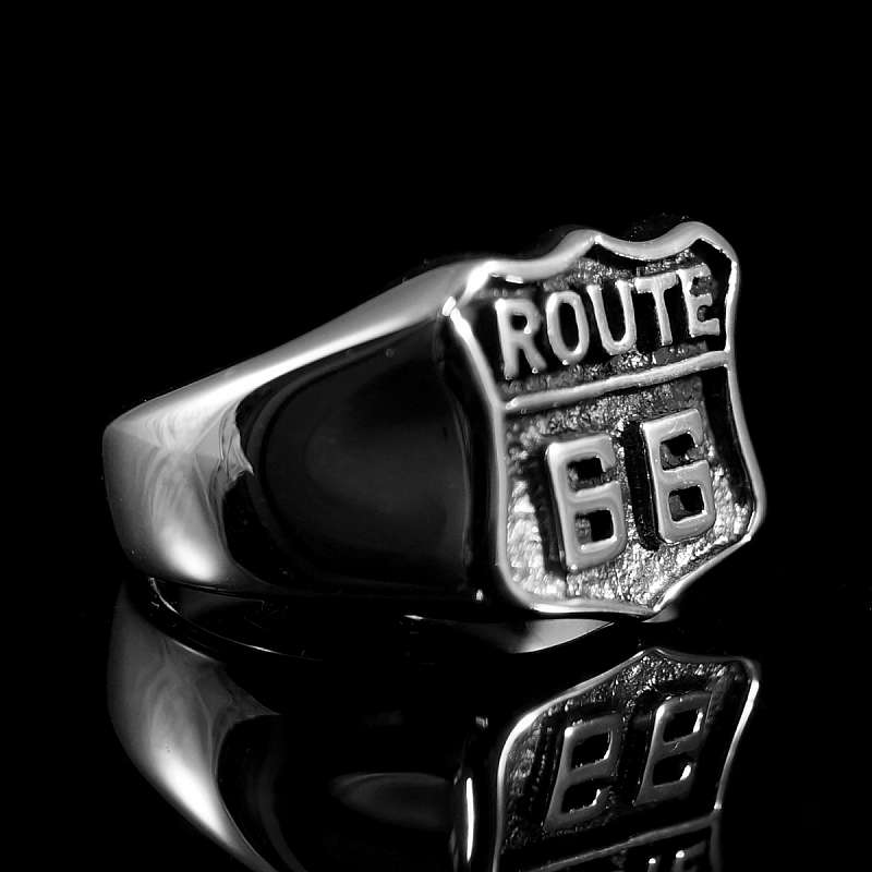 Route 66 Ring aus Sterling Silber