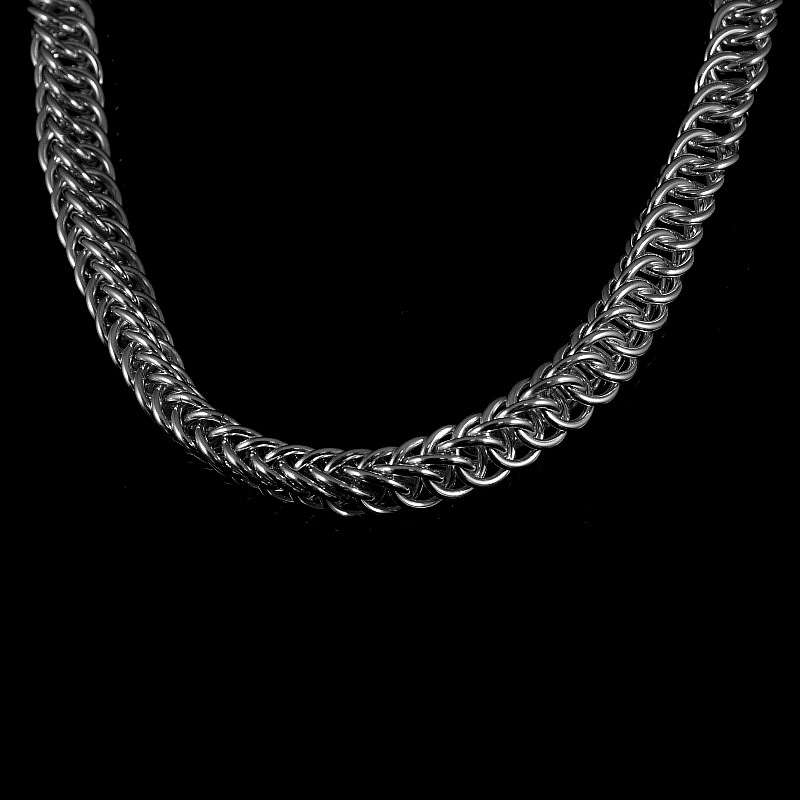 Schlangenkette Sterling Silber handgearbeitet ca. 13mm