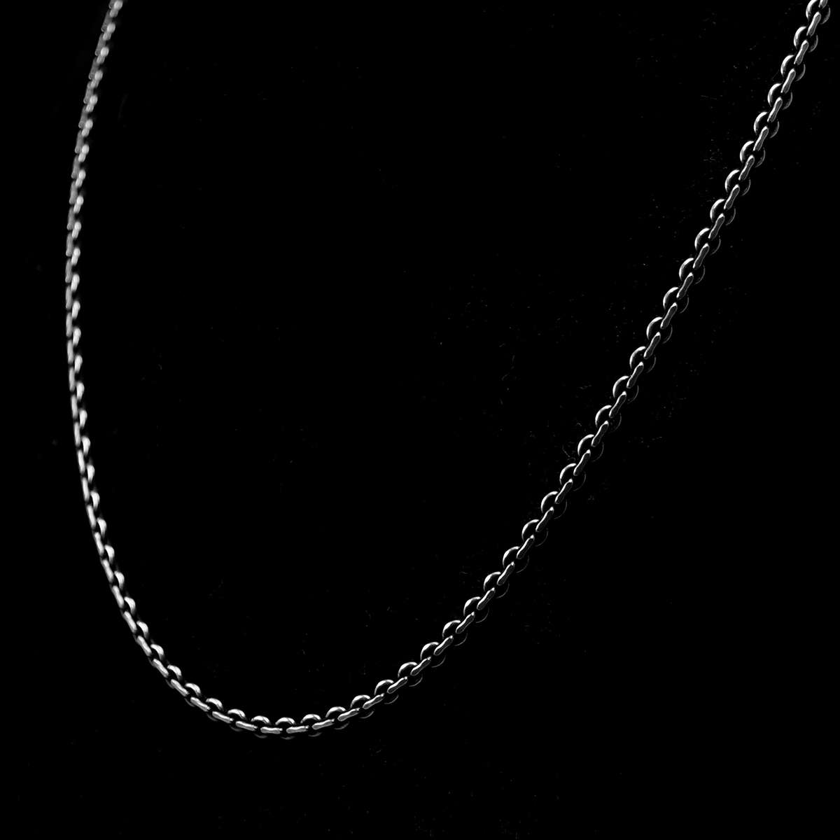 Schwarz rhodinierte Anker Kette