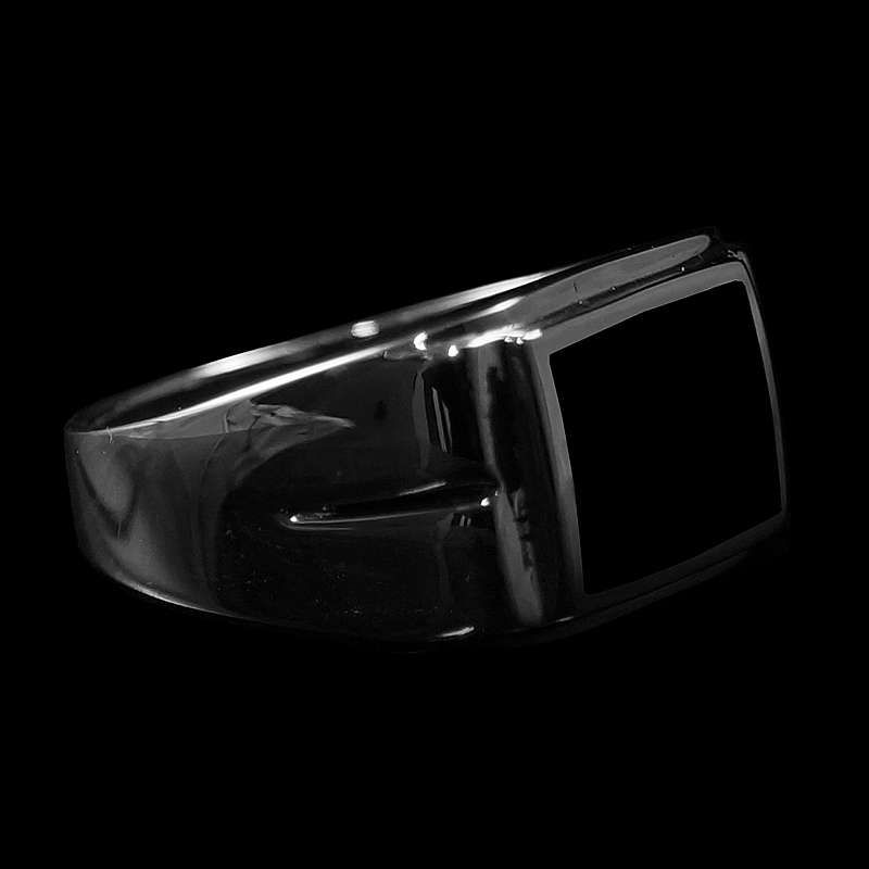 Schlichter Siegelring mit Onyx