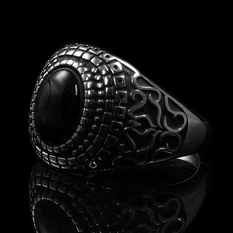 Siegelring mit schwarzem Onyx