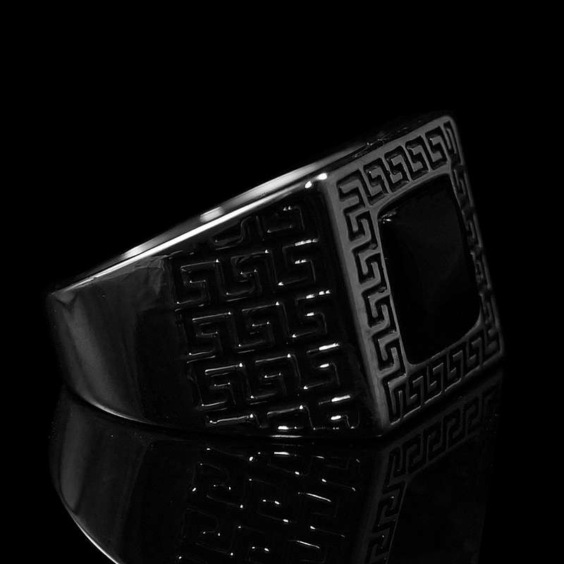 Siegelring mit schwarzem Onyx