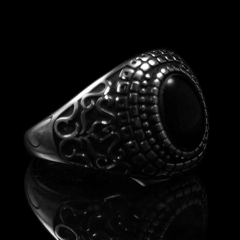 Siegelring mit schwarzem Onyx