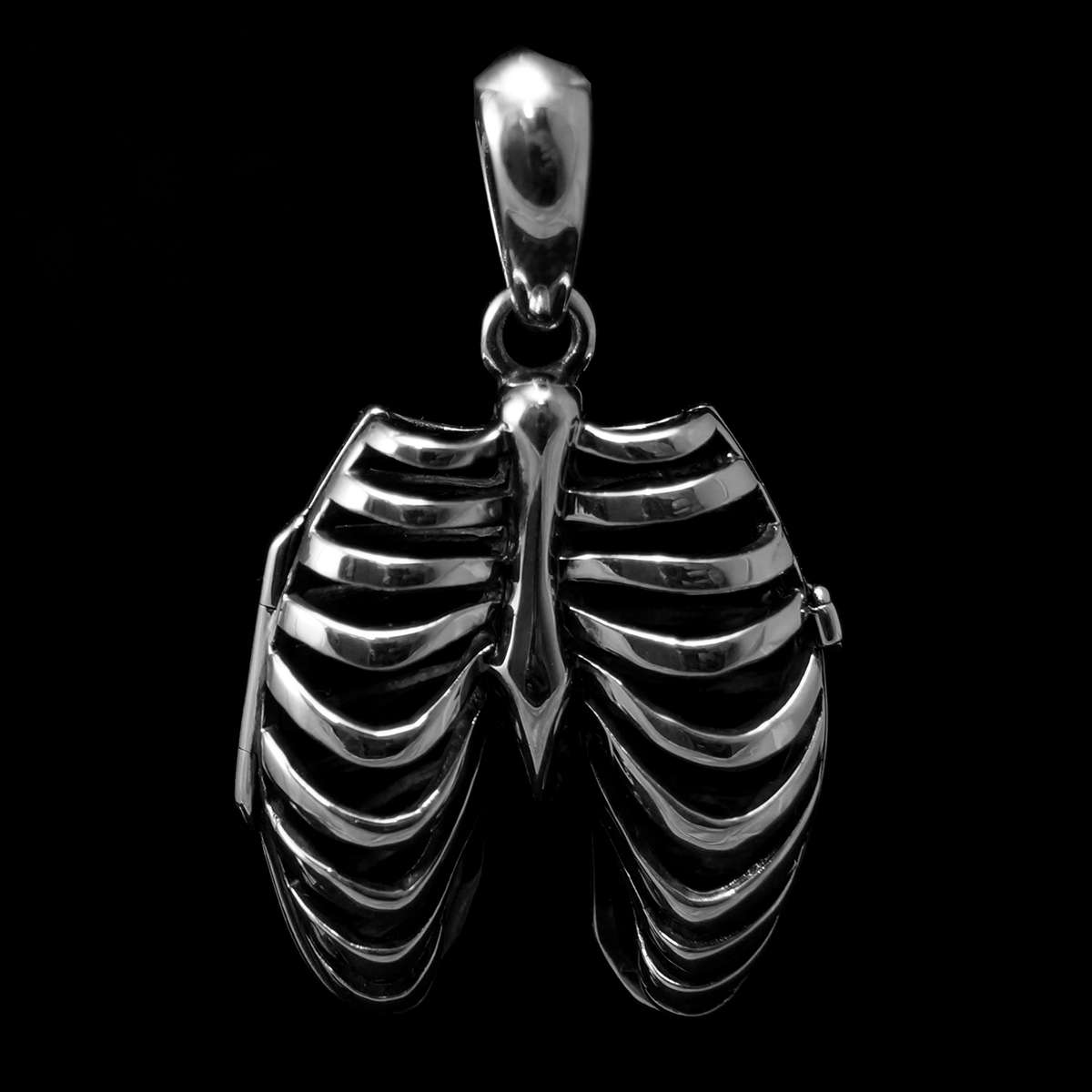 Silber Anhnger als Gerippe zum ffnen