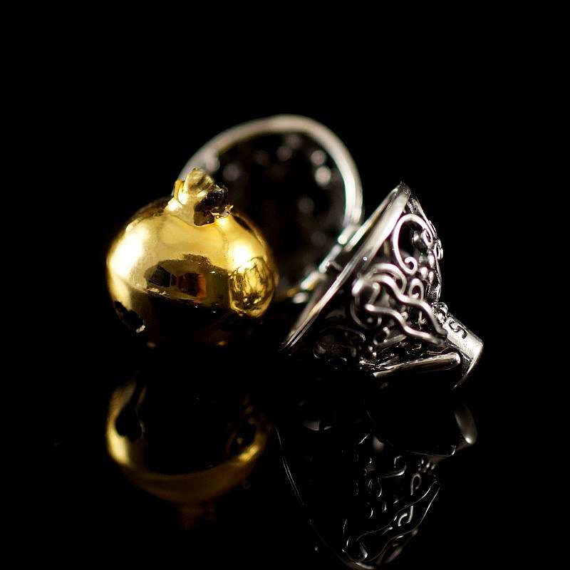 Silberschmuck Anhnger mit farbiger Klangkugel