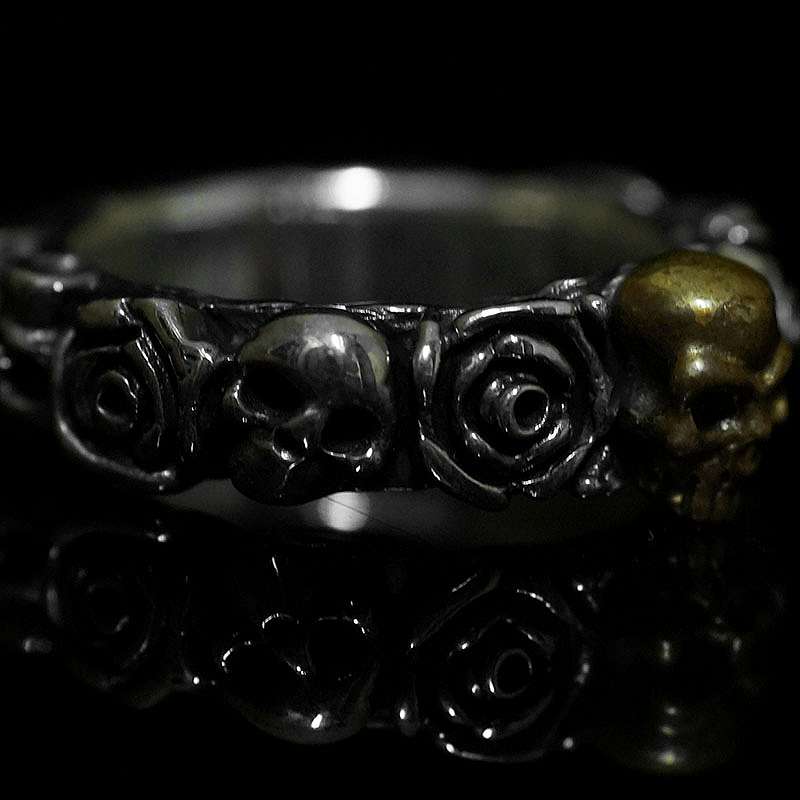 Skullringe Biker Schmuck Rosen