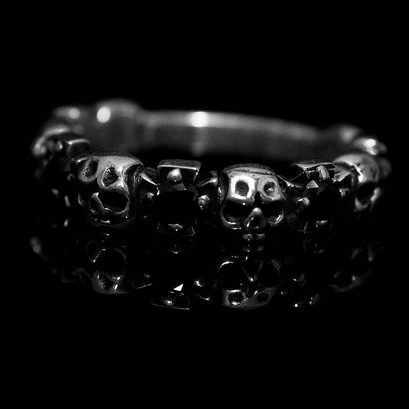 Skullringe mit Templerkreuz