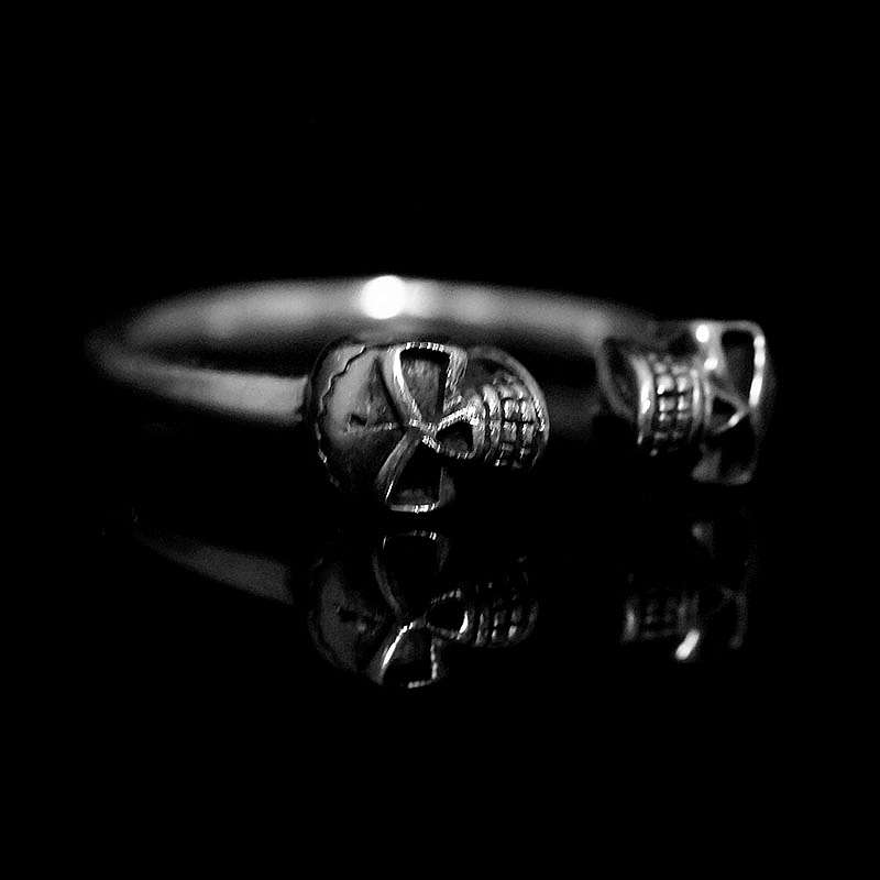 Bikerschmuck offene Skullringe