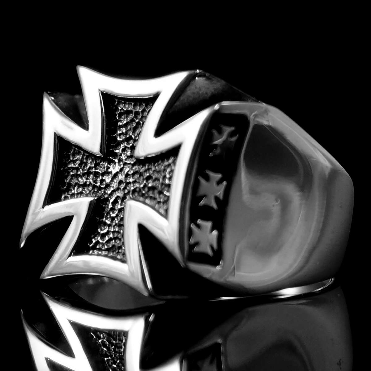 Templerkreuz Ring aus Silber