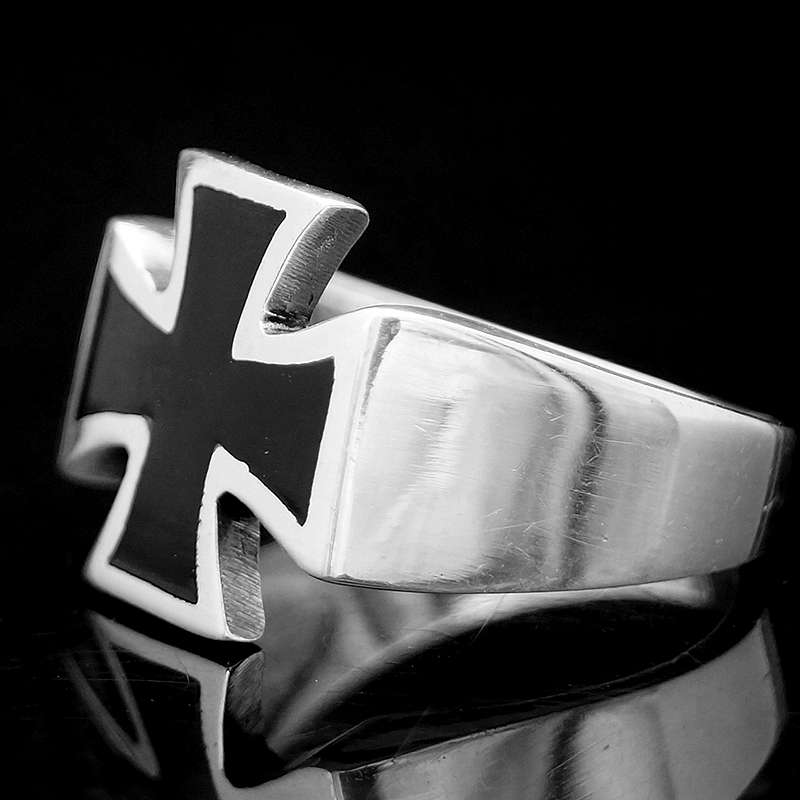 Schlichter Templerkreuzring