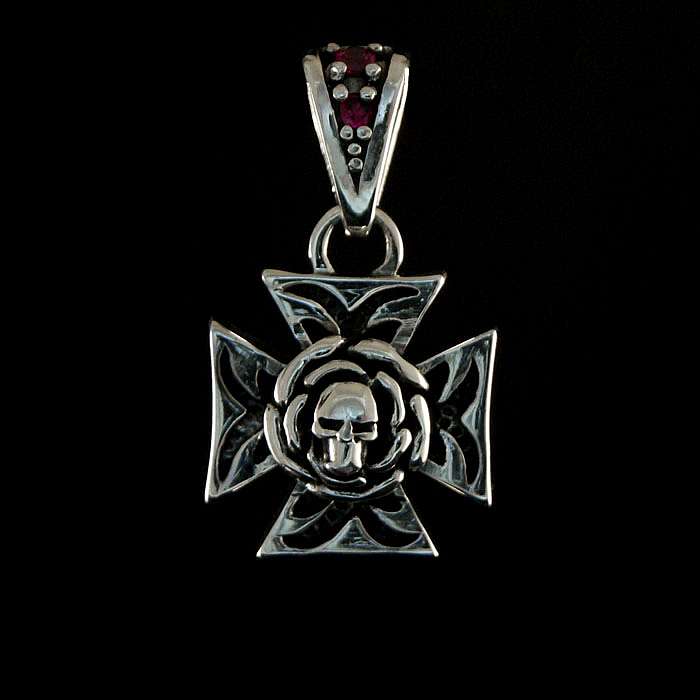 Kreuz mit Totenkopf, Skull Anhnger