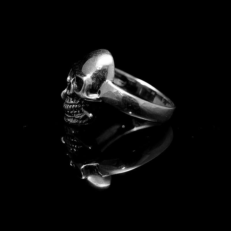 Skullringe mit Rosen aus Silber