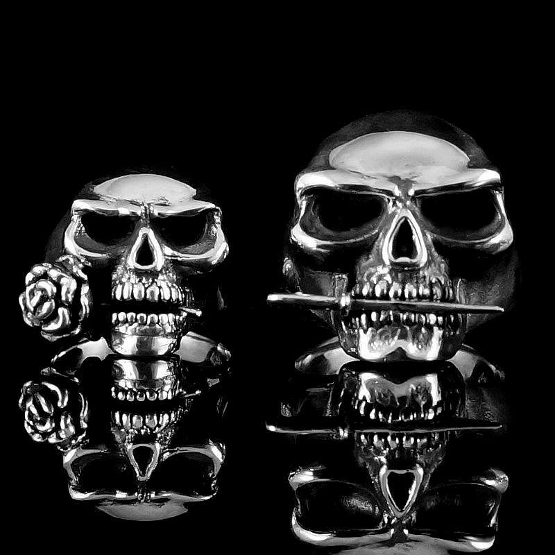 Totenkopfringe Sonderanfertigung 935er Silber
