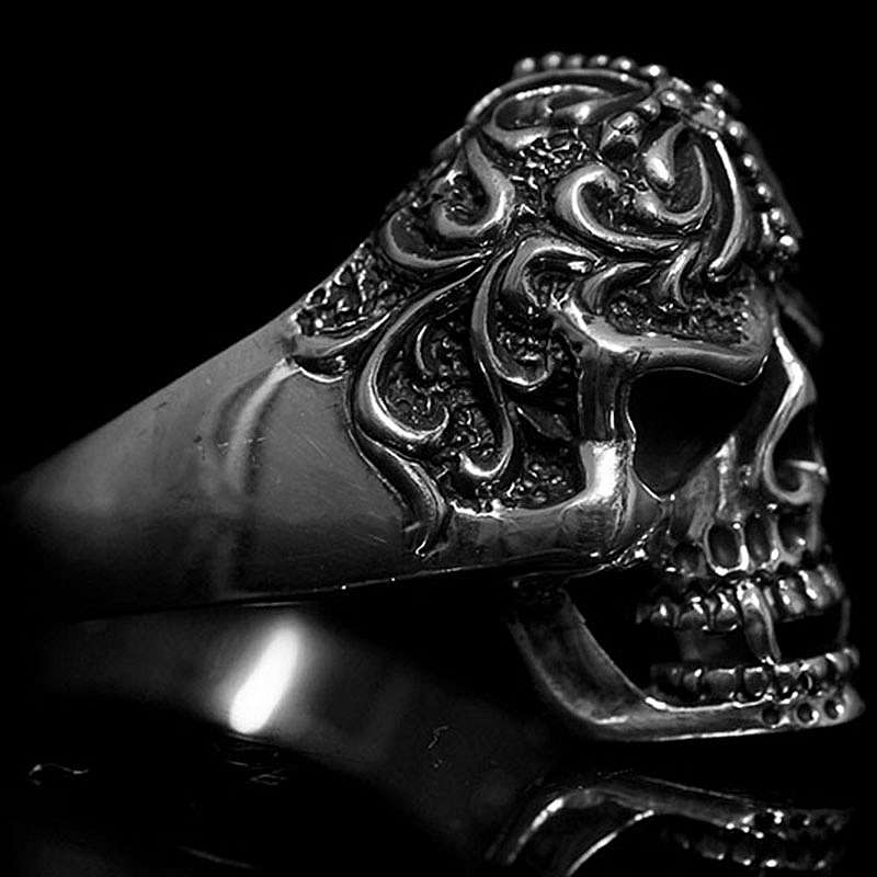 Vampir Totenkopf Biker Ring