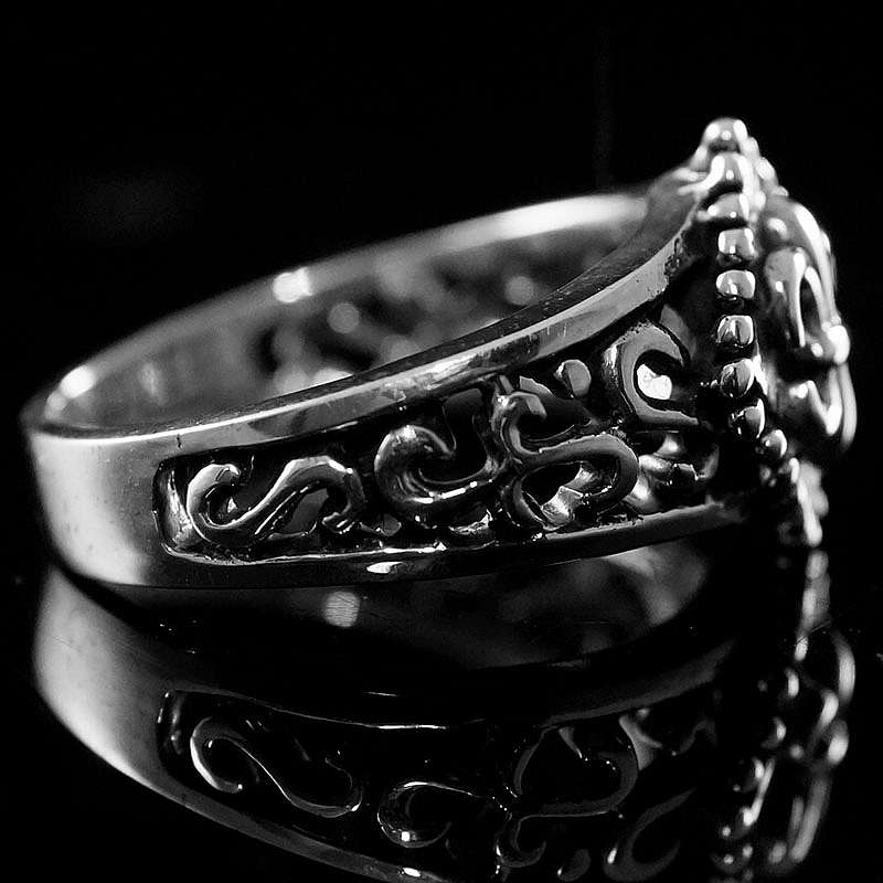 Biker Schmuck, Fleur de Lis Wappenring