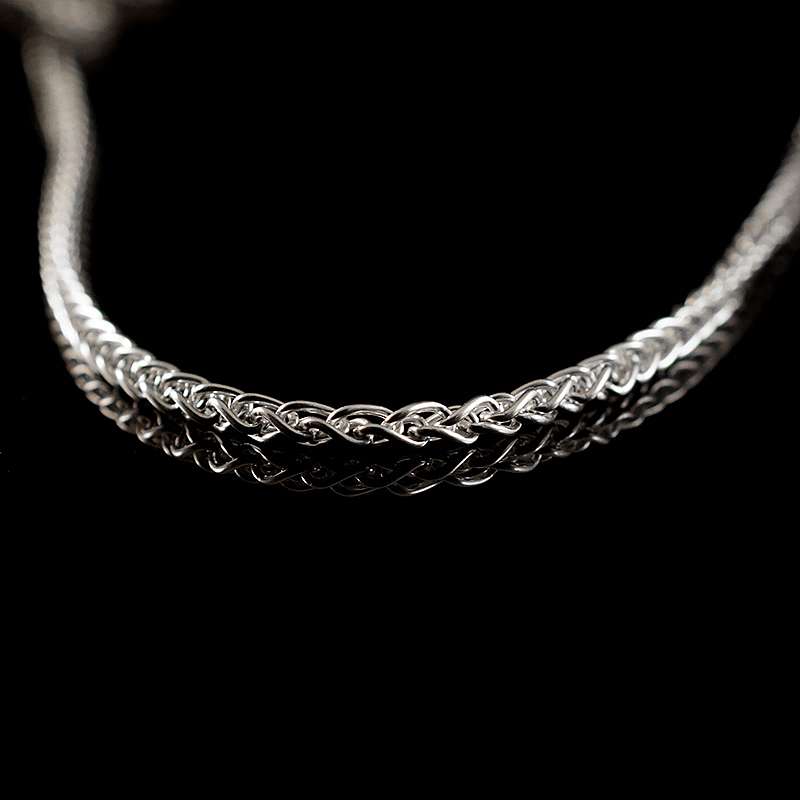 Zopfkette 4,3 mm aus Silber