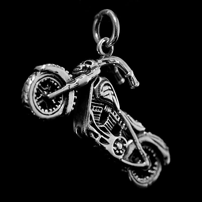 Motorrad Anhnger mit Totenkopf