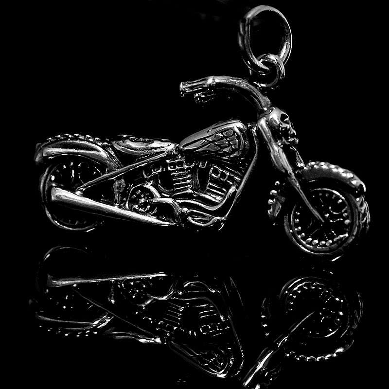 Motorrad Anhnger mit Totenkopf