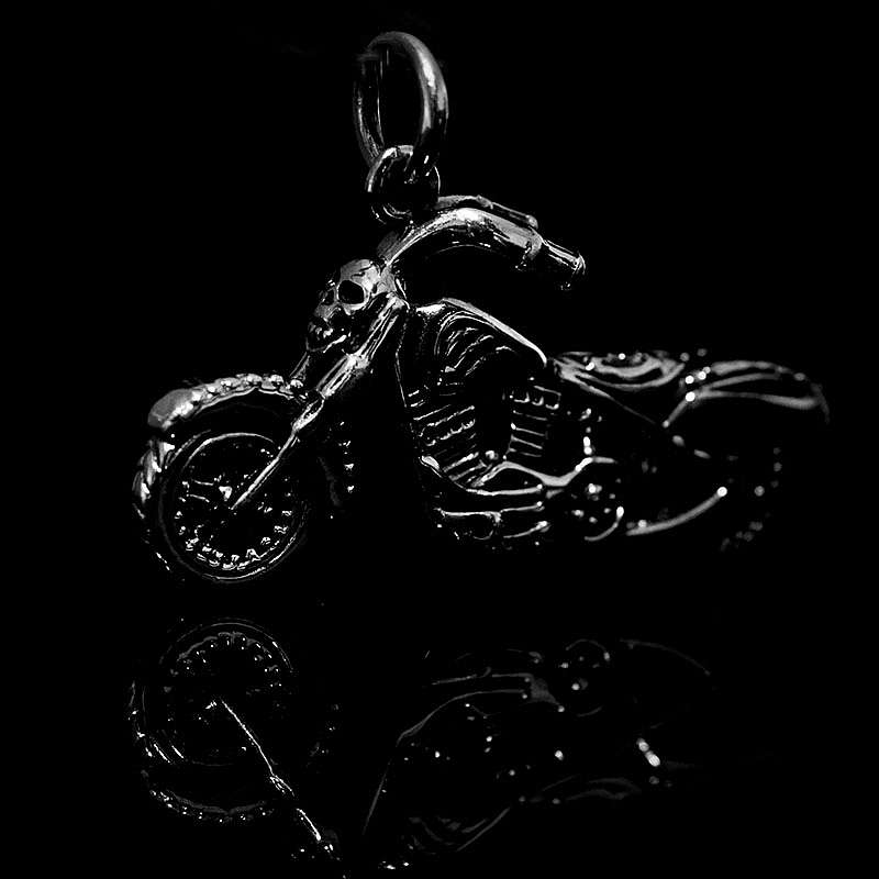 Motorrad Anhnger mit Totenkopf