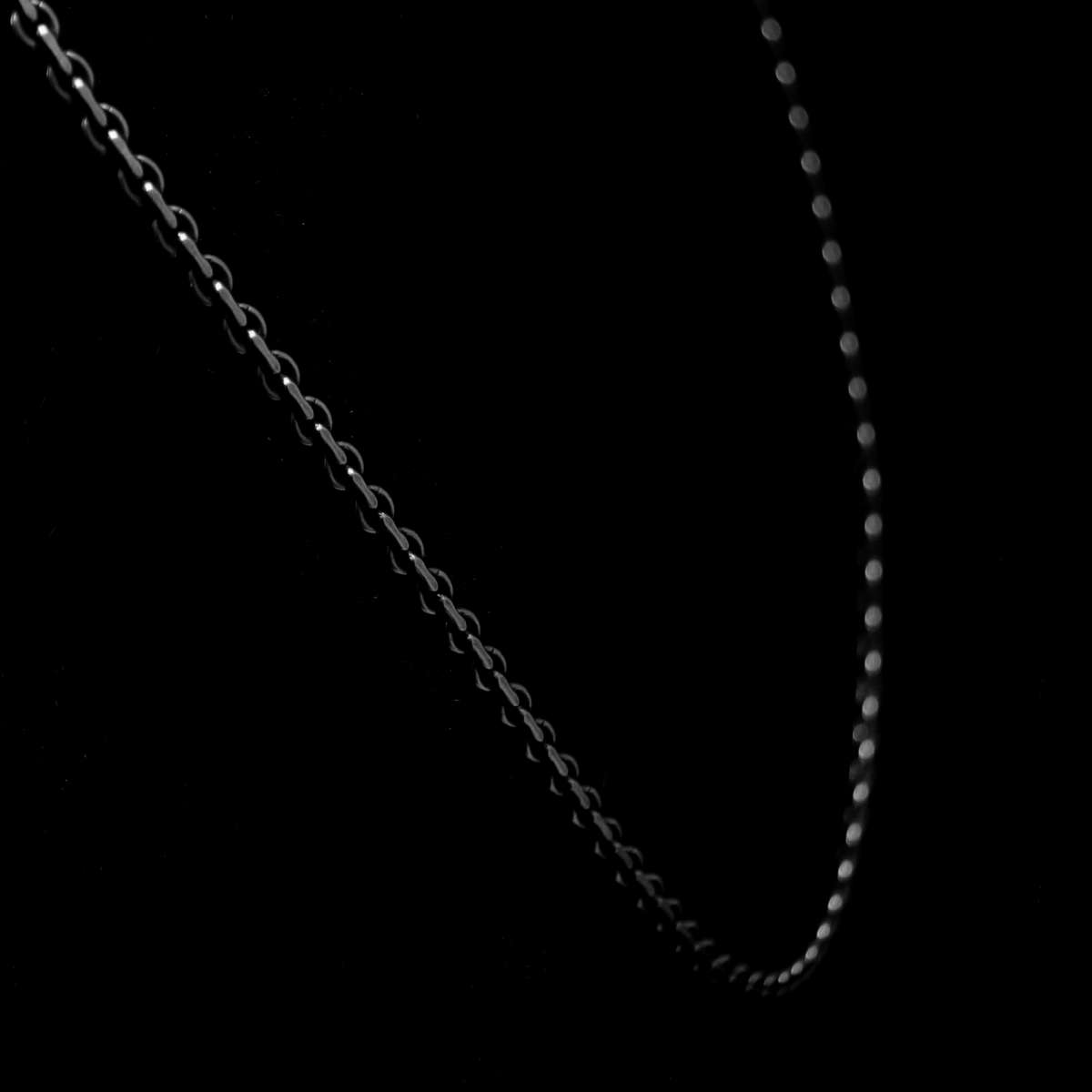 Schwarz rhodinierte Anker Kette