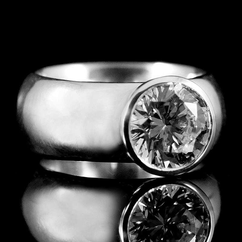 Silberring mit Spinell oder Zirkonia