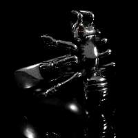 Ring mit Ameise und roten synthetischen Rubinen