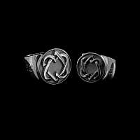 Paar Eheringe aus 935er Silber mit Herz Symbol und Gravur