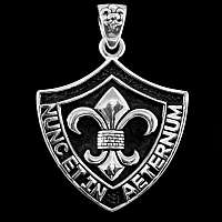 Edler Fleur de Lys Anhnger aus 935er Silber