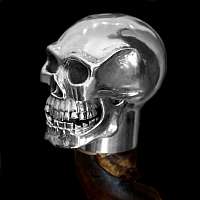 Totenkopf Schmuck Stenz Aufsatz aus 935er Silber massiv