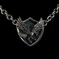 Anhnger Adler im Wappen aus Silber