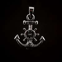 Anhnger Anker mit Steuerrad