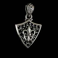 Lilien Anhnger mit Zirkonia Steinen