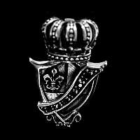 Anhänger Wappen mit Fleur de Lis und Krone