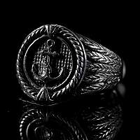Anker Schmuck Ring mit rundem Siegel