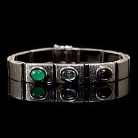 Armband mit Monatssteinen aus Silber