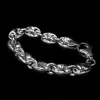 Massives Bohnen Armband 16,5 mm