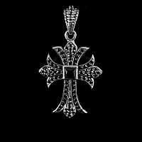 Gothic Anhnger Kreuz mit Zirkonia Steinen