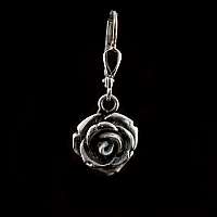 Ohrring Rose aus Silber