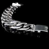 Panzerarmband 25mm breit aus 935er Silber Massiv