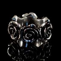 Ring mit Rosen aus 935er Silber