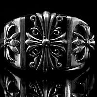 Massiver Templerkreuz Ring, Templerschmuck