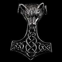 Thors Hammer Anhnger Wolf
