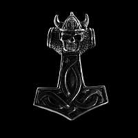 Anhnger Thors Hammer mit Skull und Helm